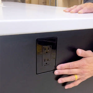 Hidden Electrical Outlet Design for Cabinets and Kitchens