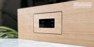 Flushtek Wood Veneer Outlet Cover
