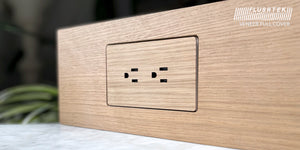 FLUSHTEK Wood Veneer Outlet Cover